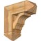 Ekena Millwork Balboa Arts and Crafts Rough Sawn Bracket w/ Offset Brace, Western Red Cedar, 8"W x 20"D x 20"H BKT0806X20X20BOA03RWR - alternate 1